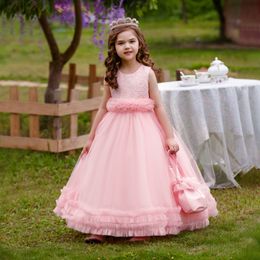 Jolies robes de concours de fille de bijou jaune vert rose vin blanc robes de fille de fleur robes d'anniversaire/de fête de fille jupes de tous les jours vêtements pour enfants SZ 2-10 D327226