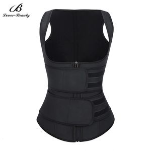 Lover Beauty Tallas grandes Entrenador de látex Cincher 9 Acero Deshuesado Doble control Tummy SlimTrimmer Corsé Mujeres Body Shaper Fajas BeltsT191005