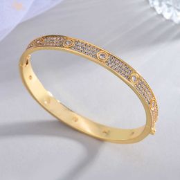 Bracelet exclusif amant pour montrer la mode d'amour simple double avec des copines roses en or 18 carats avec un cargo de logo original