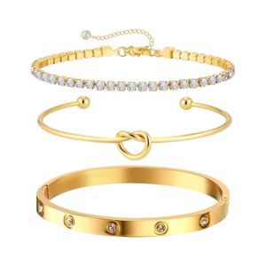Bracelet exclusif Lovers pour montrer de l'or de la carte incrustée d'amour avec un panier commun et un bracelet de famille C