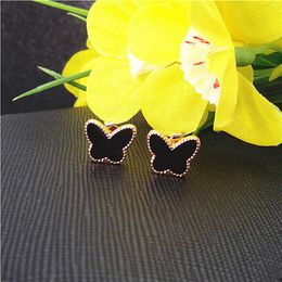 Lovers Exclusive Vanlycle Valentines Maules d'oreilles New Style Fashion Rose Gol Butterfly White Popular Earge Boucle avec Van Common