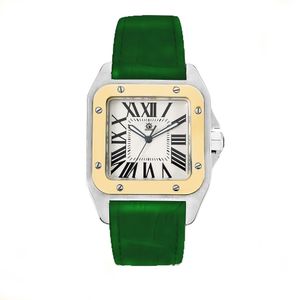 Fashion Woar's Watch Classic Men's Watch Quartz Mouvement rétro Rétro Roman Large Character Dial acier inoxydable