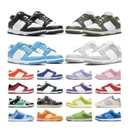 Zapatos casuales bajos Zapato Panda para hombre Zapatos bajos para correr Negro Blanco Vela Triple Rosa Universidad Azul Zapatillas de deporte casuales para mujer Zapatillas deportivas al aire libre asd