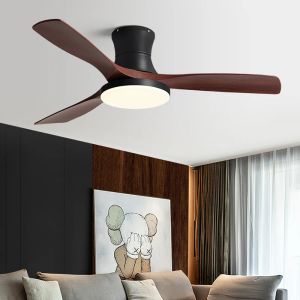 Ventilateur de plafond bas au sol léger Américains ABS Blade Plafond ventilateur avec un restaurant intérieur léger