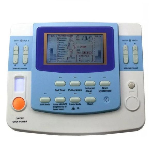 Machine de physiothérapie par ultrasons basse fréquence EA-VF29 à 9 canaux avec dispositif de thérapie au Laser d'acupuncture Tens