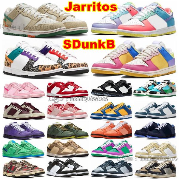 Low Jarritos Blue Lobster Orange Green Bear Chaussures de course Candy Multi Color Pctchwork Chunky Dunkys Dark DR Wood Freddy Krueger Grey Fog Panda Pigeon UNC Sneakers