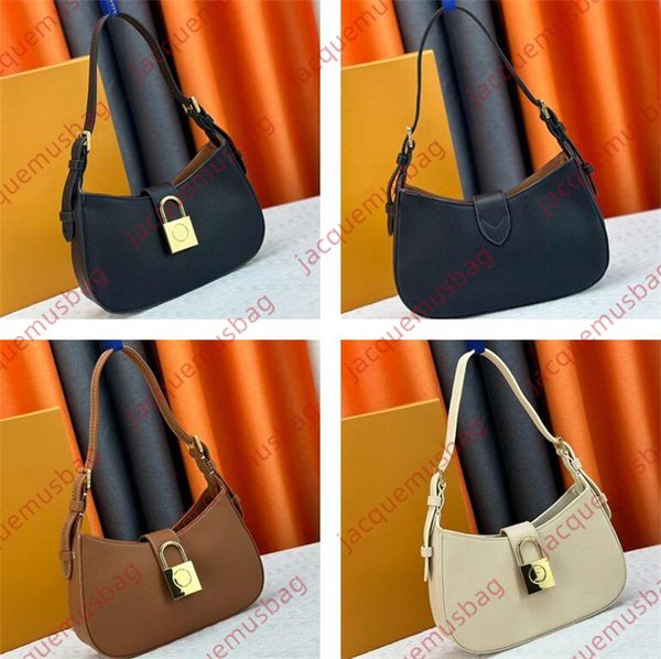 Bolso de hombro bajo de llave M24611 Pandlock Pandlock Tote Diseñador Mujeres de alta calidad Hobo Axila Billetera Vobo Pasques de lujo de lujo Paquete axilar de hombro