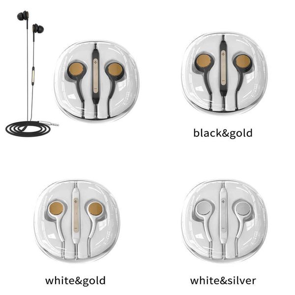 Auriculares de baja latencia Jack In Ear cableados con micrófono Control de volumen auriculares Wried de 3,5mm auriculares estéreo con graves auriculares deportivos