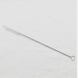 Pincel de pajitas de acero inoxidable de bajo peso liviano Cepillo de nylon de 200 mm de largo para la limpieza de pajitas de metal6550878