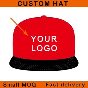 Casquette snapback personnalisée à bord plat, MOQ bas, fermeture complète, broderie 3D, camionneur, tennis, golf, football, sport, chapeau de baseball personnalisé