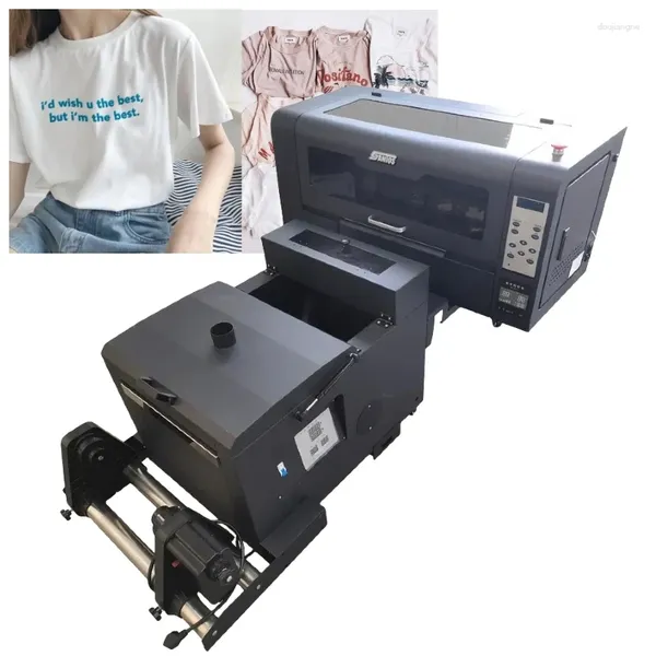 Original Agitador de camisetas de 30cm en polvo con Control de temperatura XP600, impresora Dtf de inyección de tinta blanca CMYK directa a película,