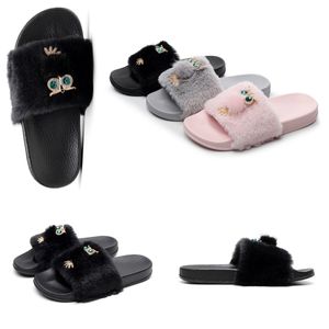 GAI Lage prijs Designer Sandalen Italië Slippers Parijs Rubber Slides Sandalen Bloemen Brokaat Heren Slipper Platte bodems Slippers Damesmode Gestreept Strand eur36-41