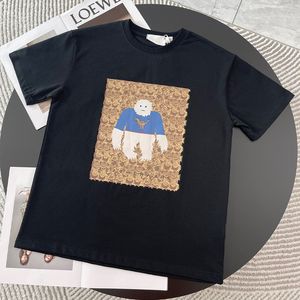 lage prijs ~ lage prijs ~ Heren T-shirts Italië Merken Heren Pluche Letter Mode Duurzame Kwaliteit Ontwerper Zwart Wit Dames Comfort