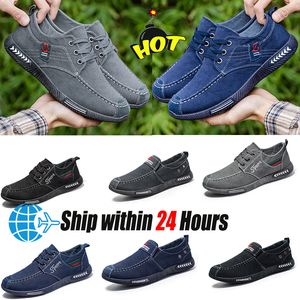 Prix bas hommes chaussures décontractées respirantes Hombre Jeans toile chaussures mode appartements mocassins Espadrilles hommes semelle souple baskets size39-44