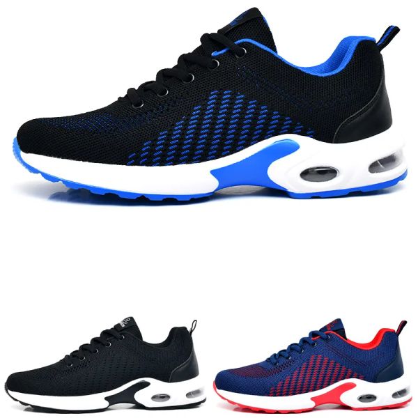 prix bas hommes chaussures de course noir et blanc bleu rouge mode # 15 hommes formateurs sports de plein air baskets marche coureur taille de chaussure 39-44