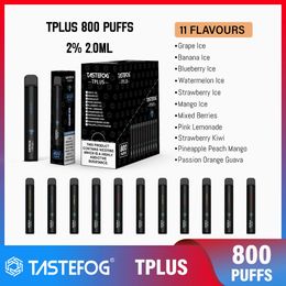 Lage prijs Tastefog Vape 800 Puff Tplus Disposbale Vape Pod OEM groothandel TPD elektronische sigaret in de uitverkoop