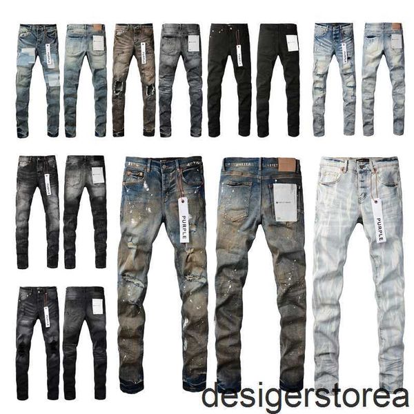 Low Rise Skinny Men Jean Loose Retro Retro Black Dirty Vintage White Paint Volt Porpet Poche Holes Torn Torn Jeans Fashion