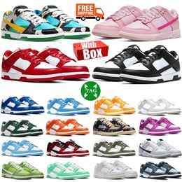 gratis verzending lage schoenen voor heren dames groene panda designer sneakers triple roze chunky dunky met doos heren sneaker joggen casual trainers GAI maat 36-45