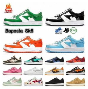 Low SK8 Chaussures de course Designer Stas Sta Chaussure OG Noir Cuir verni Marron Beige ABC Camo Rose Camouflage Gris Plate-forme Baskets Mode Sport Baskets 36-45