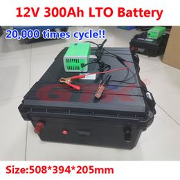Batterie au Lithium titanate LTO 6S 12v 300Ah 400Ah basse température, BMS pour système solaire, onduleur de voiture automatique, bateau + chargeur 20A