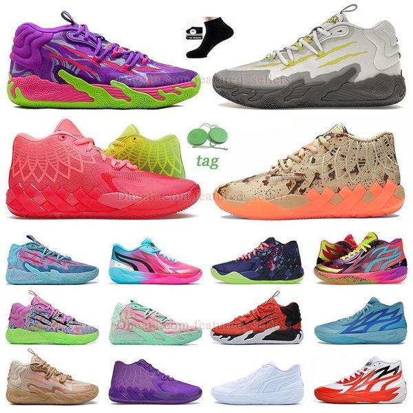 Zapatos de baloncesto para hombres Lamelo Ball 3 Mb.03 Mb3 01 02 Morty Rock Ridge Red Queen City No de aquí Lo Ufo City Black Blast Para hombre Entrenadores al aire libre para hombre para mujer Tamaño 36-46