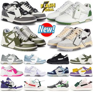 Low Tops Platform Sneakers Designer Offs Offs Offs Mens Womens White Chaussures Black Rose Rose Green Vintage Bottoms Bas