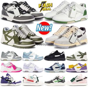 Low Tops Platform Sneakers Designer Offs Offs Offs Mens Womens White Chaussures Black Rose Rose Green Vintage Bottoms Bas