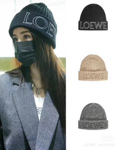 Lowe Fashion Woman Beanie Designer Site Officiel 1: 1 Haute Qualité Automne et Hiver Chapeau Tricoté Designer Fit Cap Classique Lettre Chapeaux En Laine