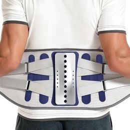 Cinturón de apoyo lumbar de mujeres de espalda baja con 4 soporte de apoyo alivio del dolor de espalda para la escoliosis de la ciática herniada disco 240411