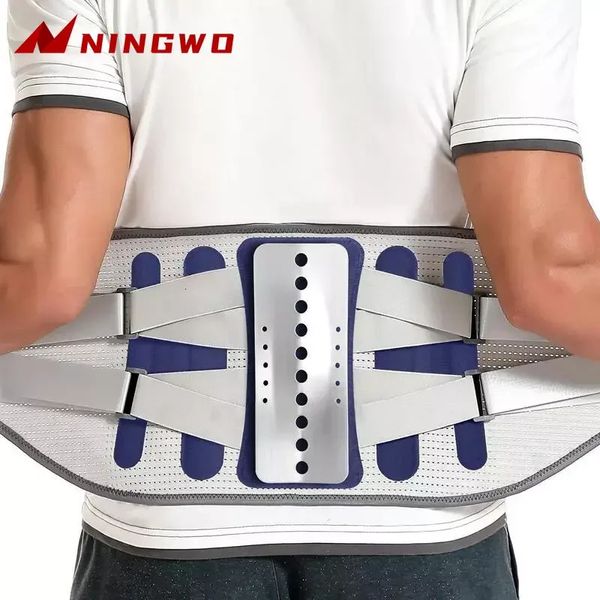 Lower Back Antaque femme Hommes Lombar Support Belt avec 4 Soutien du dos Soulagement pour la douleur pour sciatique Herniate Herniated Disc 240507