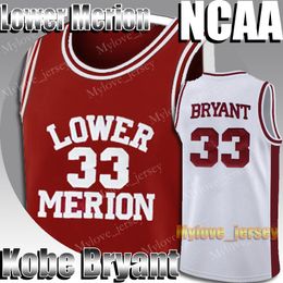 Lower Merion High School Black 33 Mamba Allen Iverson 23 Michael Jersey MJ Dwyane 3 Wade Jimmer 32 Fredette Basketball 2-19