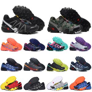 Prix inférieur Speed Cross 3 CS Chaussures de course sur sentier Hommes Speedcross 4 Sneakers Femmes Baskets Randonnée Zapatos Léger Marche Jogging Dropshipping