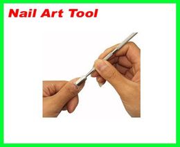 Le plus bas 500pcslot cuticule Nail Art poussoir cuillère manucure pédicure Cutter dissolvant outil de soin nouveau 1549991