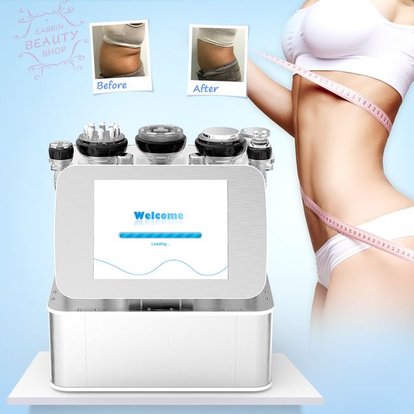 6in1 40k cavitation d'aspiration ultrasonique amincissant l'équipement de station thermale de salon de soins de la peau du vide RF de machine