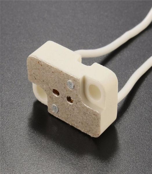 Basco de lámpara más bajo MR16GU53 Conector de alambre de alambre de la base del zócalo de cerámica para la bombilla LED Halógeno Luz de 110240 V Bases de lámpara4589072