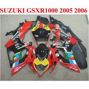 Laagste prijsblokjes Set voor Suzuki 2005 2006 GSXR1000 K5 K6 Groen Rood Jomo GSX-R1000 05 06 GSXR 1000 Fairing Kit TF99