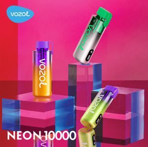 El precio más bajo en stock Crystal Vozol Neon 10000 Puffs Vape Pen desechable Cigarrillo electrónico Pod 5% Nicotina Shisha Hookah