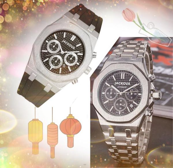 Prix le plus bas japon mouvement à quartz chronomètre montres date automatique complet fonctionnel président populaire fine en acier inoxydable précision durabilité cadeaux montre-bracelet