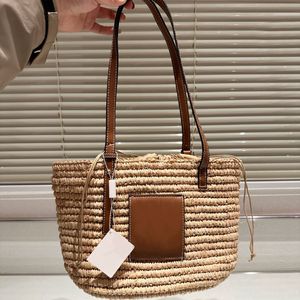 Lowew tas draagtas handtas geweven tas designer tas stro stok tas hoge capaciteit hoogwaardige grote handtas schoudertas zomer dames vrije tijd strandtas luxe tas 519