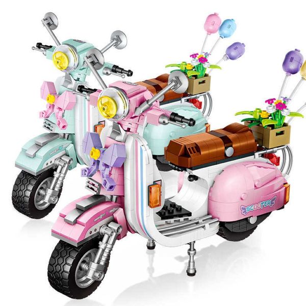 LOZ 1117 1197 MINI BLACHEMS BLOCKS MOTORCYLE VECHIEE DE VICHILE ASSEMBLABLE ENFANTS POUR LES TOYS POUR LES ENFANTS CRÉORS TOYS GIRLES Q0624 350G