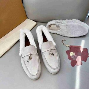 Shoe Walk Daim Sneaker Hiver Femmes Chaussures décontractées Mocassins de mode Mocassins Hauts pour hommes Appartements de marche de luxe Designer Robe plate en cuir véritable