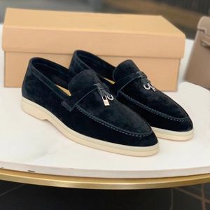 LP Couples chaussures Summer Walk Charms Charms chaussures décontractées Femmes mocassins Couples chaussures Cuir véritableMen Skin Muller chaussure Marque de luxe Designer usine chaussures