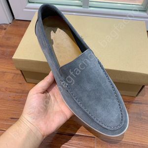 LP koppels schoenen zomerwandelen charmes verfraaide suede loafers mocassins echte lederen casual flats mannen luxe designer jurk schoenen fabrieksschoenen maat 35-46 doos