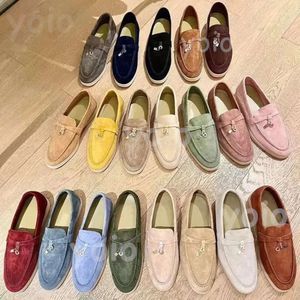 LP chaussures habillées en cachemire designers designers chaussures classiques boucle rond