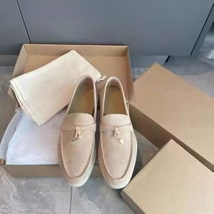 LP platte koeienhuid schoenen Designer lage loafers heren dames