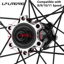 LP LIPRO AERO ULTRA LIGHT REELLES 40 mm Rim para bicicleta plegable Juego de ruedas de 20 pulgadas 406 451 DISC BRINO DE CAMINO