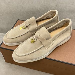 LP PIANAS LOAFERS Dameshoens Jurks schoenen IT Designer Luxe Mode Men Business Leather Flat Lage Top Suede Leer Oxfords Casual Mocassins Lazy Shoe Size 35-45