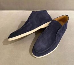 LP PIANAS Open Walk Suede Sneaker Schoenen Dames lederen paar casual schoen Heren Slip-On hoge top Wandelschoenen Enkellaars Luxe Designer woestijnlaarzen fabrieksschoeisel