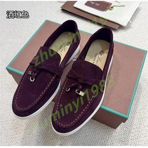 LP Piano Loafers Dames Heren Geklede schoenen IT Designer Luxe Mode Heren Zakelijk Leer Plat Laag Suède Koeienleer Oxfords Casual Mocassins Luie schoen Z41