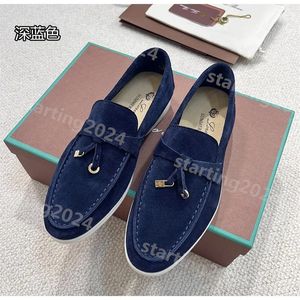 LP piano loafers dames heren kleding schoenen het ontwerper luxe mode mannen zakelijk lederen plat lage top suède koe leer oxfords casual mocassins luie schoen 35-45 t412